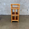 Vintage Three Tier Bamboo Shelf