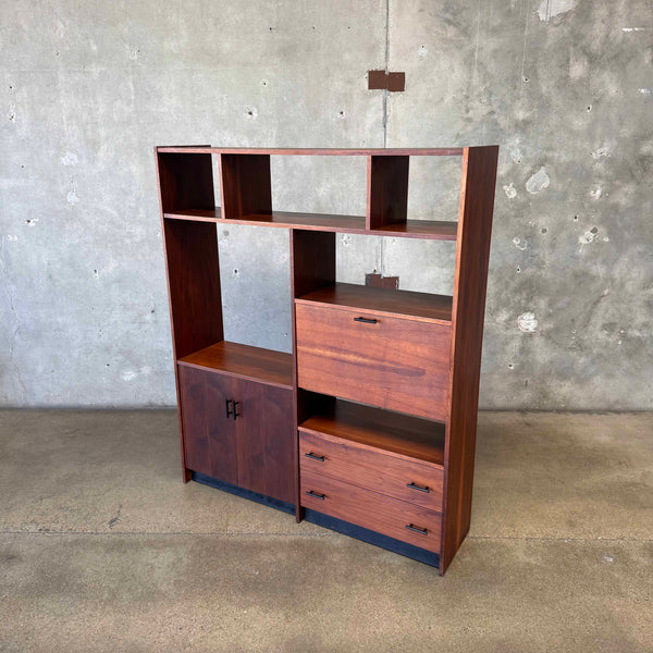 Mid Century Standing Wall Unit / Desk
