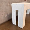 Vintage Post Modern Plaster Console Table