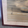 Vintage Japanese Byobu Four Panel Silk Screen Painting