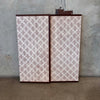 Vintage Japanese Byobu Four Panel Silk Screen Painting