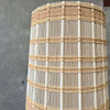 Ceramic Lamp With Walnut Accents & Maria Kipp Shade