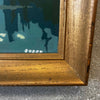 Vintage Paint By Numbers Snowy Scene Painting