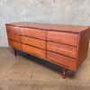 Mid Century Modern Light Walnut Wood Bedroom Set By Stanley