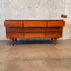 Mid Century Modern Light Walnut Wood Bedroom Set By Stanley
