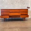 Mid Century Modern Light Walnut Wood Bedroom Set By Stanley