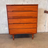 Mid Century Modern Light Walnut Wood Bedroom Set By Stanley
