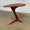 Sculptural Pedestal Table in Mahogany, Signed "Dave Lawrence"