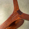 Sculptural Pedestal Table in Mahogany, Signed "Dave Lawrence"