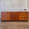Vintage 12 Drawer Walnut Dresser Jack Cartwright for "Founders"