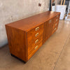 Vintage 12 Drawer Walnut Dresser Jack Cartwright for "Founders"