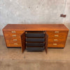 Vintage 12 Drawer Walnut Dresser Jack Cartwright for "Founders"