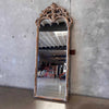 Antique All Wood Framed Mirror