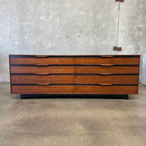 Walnut 8 Drawer Dresser by John Kapel for Glenn of California