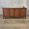 Walnut & Cane Credenza by Mount Airy Chair Co. Circa, 1960s