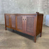 Walnut & Cane Credenza by Mount Airy Chair Co. Circa, 1960s