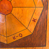 1960s Hand Painted Game Table Top
