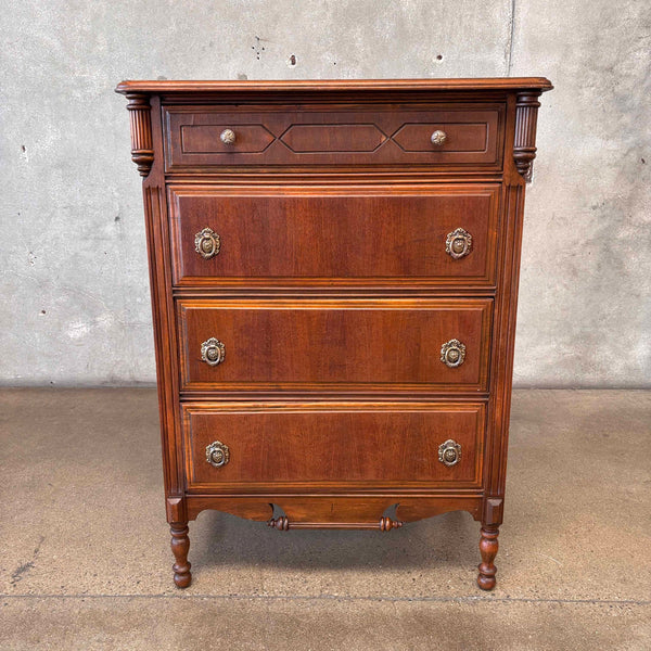 19th Century French Louis XVI Tall Dresser in Walnut