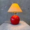 Vintage Red Ball Lamp by Hallmark Lighting