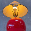 Vintage Red Ball Lamp by Hallmark Lighting