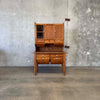 Antique Oak Possum Belly Cabinet