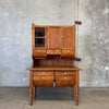 Antique Oak Possum Belly Cabinet