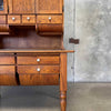 Antique Oak Possum Belly Cabinet