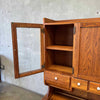 Antique Oak Possum Belly Cabinet