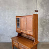 Antique Oak Possum Belly Cabinet