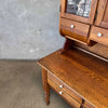 Antique Oak Possum Belly Cabinet