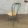 Thonet Style Metal Cafe Chair With Cane Seat