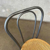 Thonet Style Metal Cafe Chair With Cane Seat