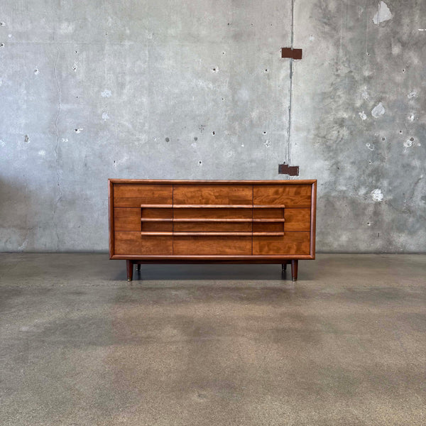Mid Century Modern Nine Drawer Dresser By Furniture Guild of California