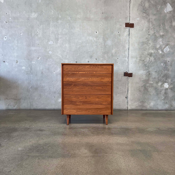Mid Century Modern Solid Wood Highboy Dresser