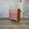 Mid Century Modern Solid Wood Highboy Dresser