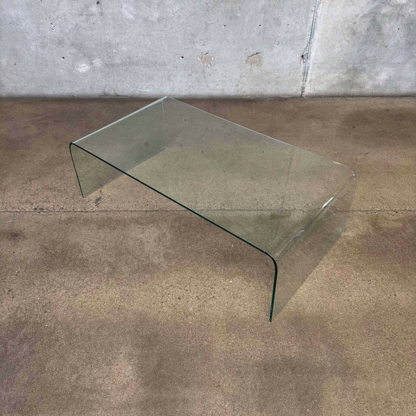 Modernist Bent Glass Coffee Table