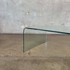 Modernist Bent Glass Coffee Table
