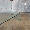 Modernist Bent Glass Coffee Table