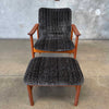 Mid Century Alf Svensson Arm Chair & Ottoman In Teak - Sweden