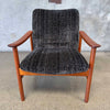 Mid Century Alf Svensson Arm Chair & Ottoman In Teak - Sweden