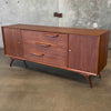 Mid Century Nine Drawer Walnut Dresser