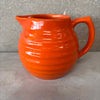 Orange Bauer Ringware Pitcher