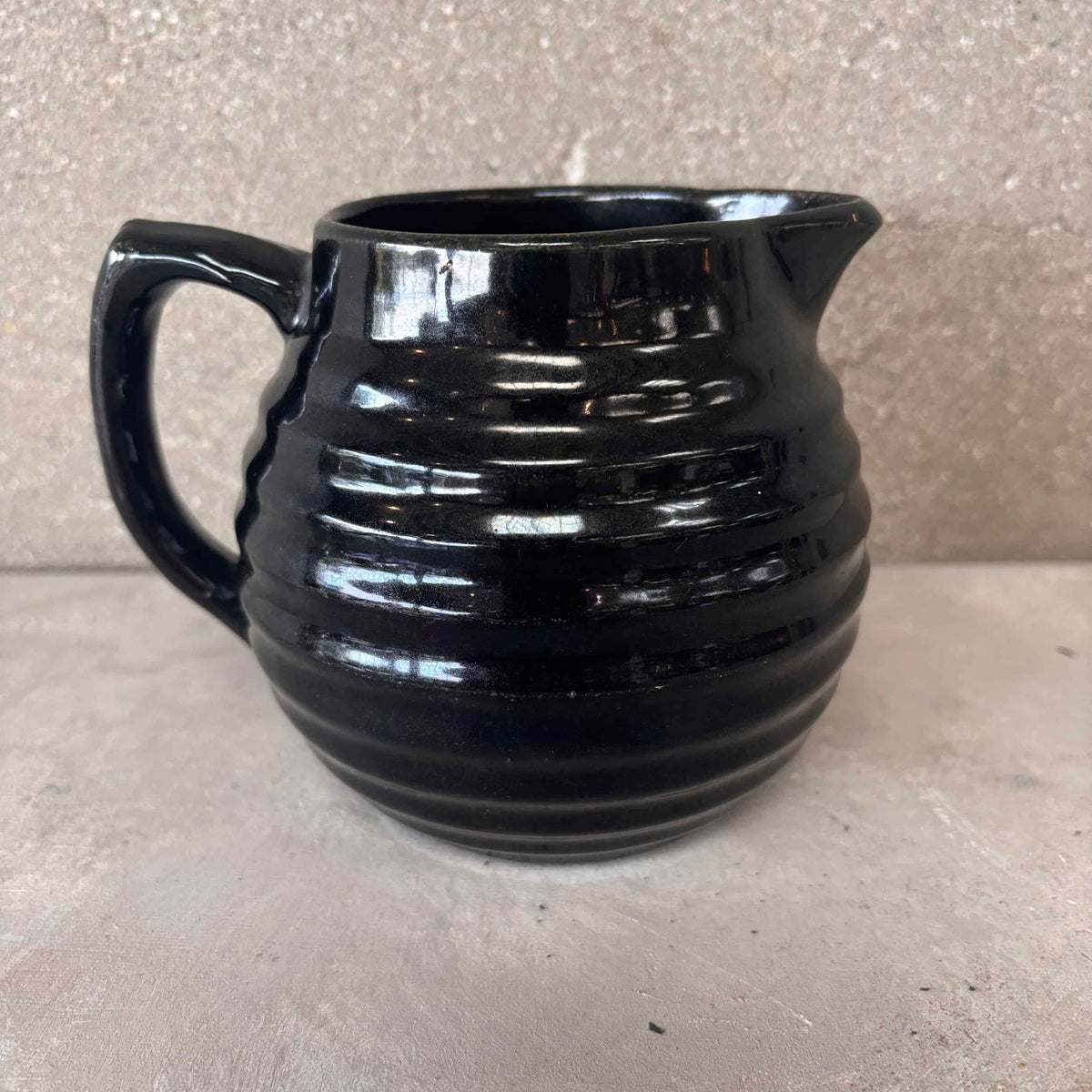 Black Bauer Ringware Pitcher