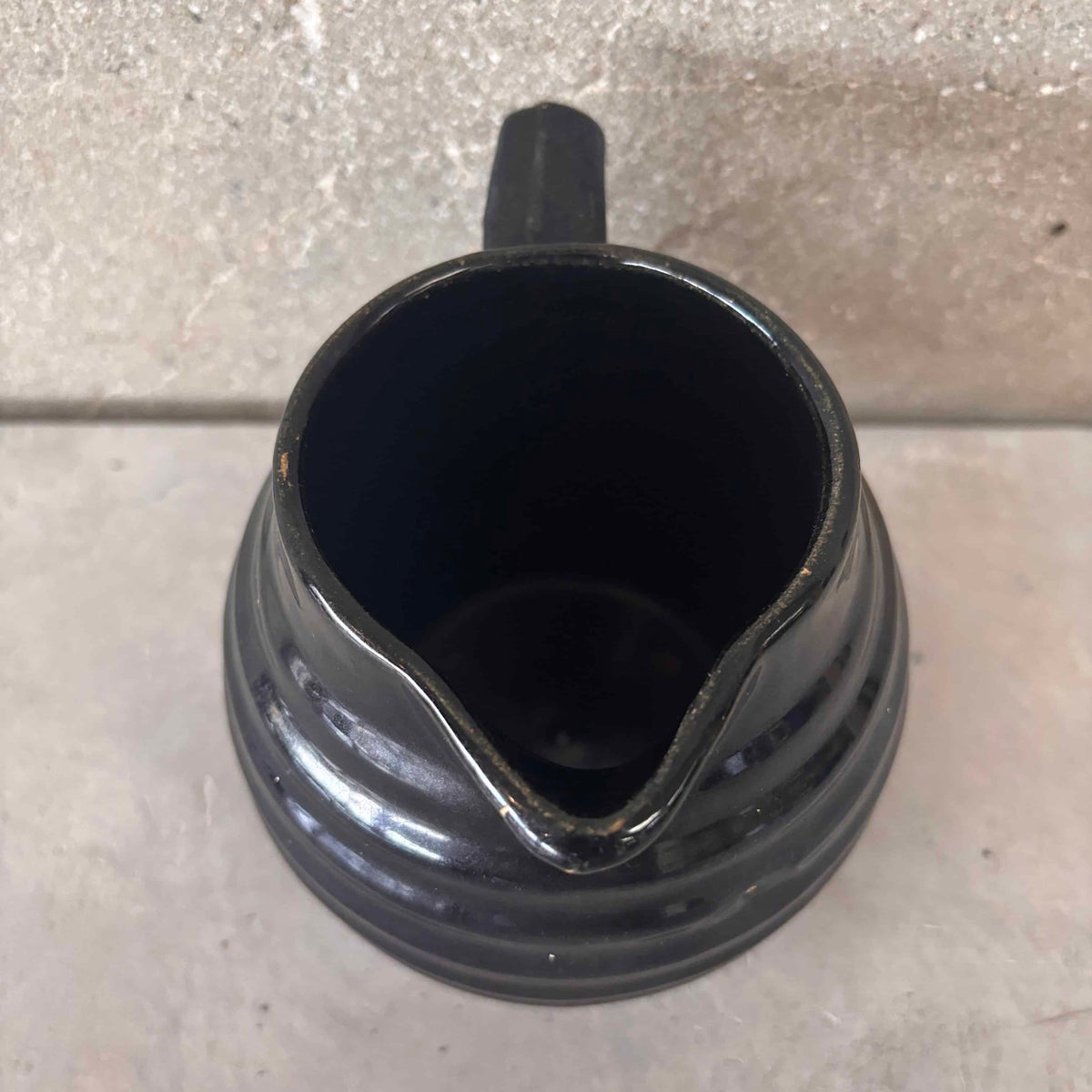Black Bauer Ringware Pitcher