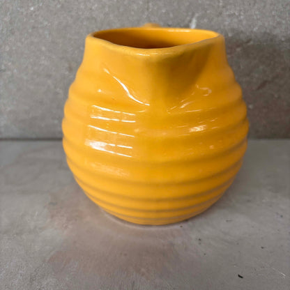 Yellow Bauer Ringware Pitcher