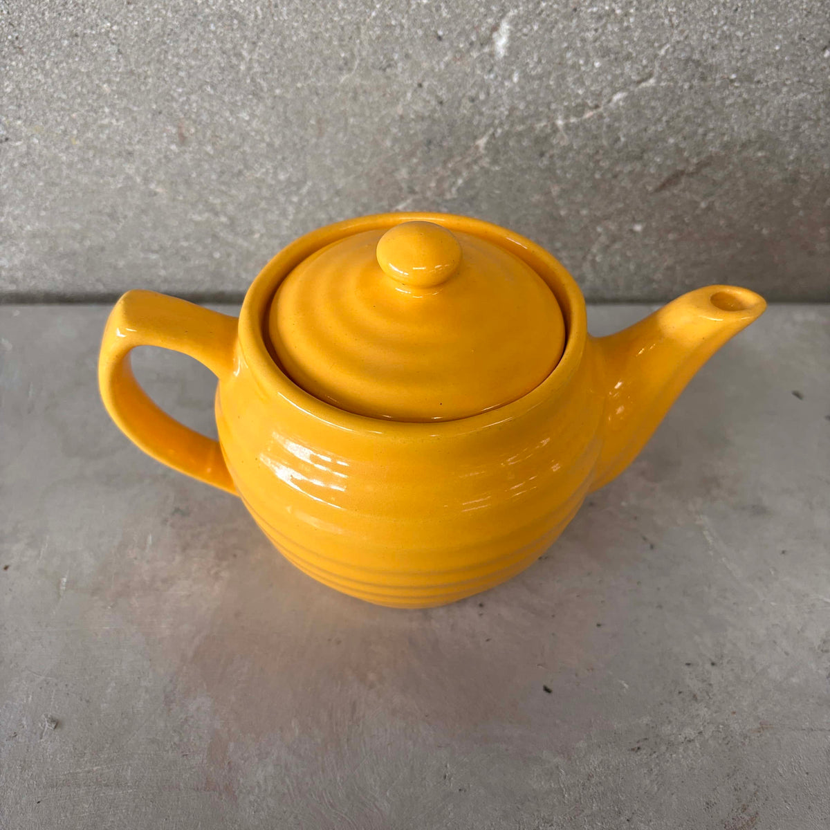 Bauer Ringware Mini Yellow Teapot