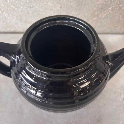 Bauer Ringware Black Teapot