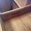 Vintage Broyhill Premier Oak & Burlwood Dresser & Trifold Mirror