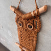 Vintage Large Macrame Owl