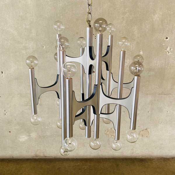 Mid Century Modern Chandelier By Gaetano Sciolari For Lightolier
